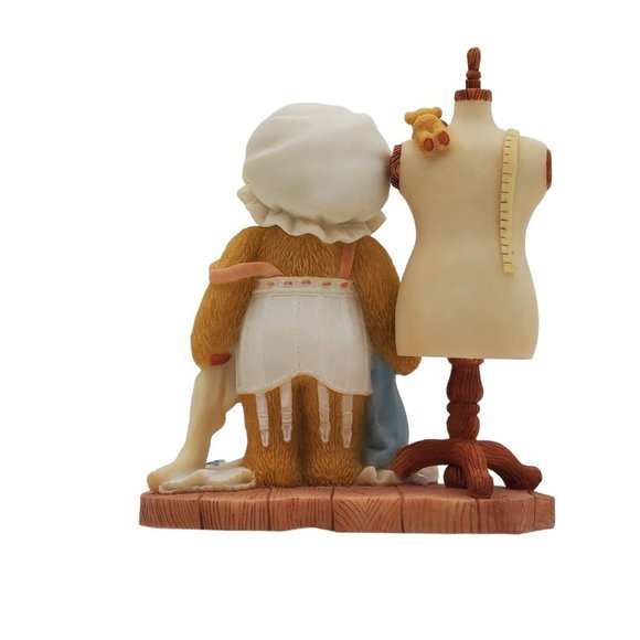 Cherished Teddies Sarah Girl Playing Dress Up Ltd Ed 308676 Figurine Seamstress - Picture 6 of 8